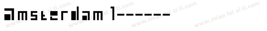 Amsterdam 1字体转换
